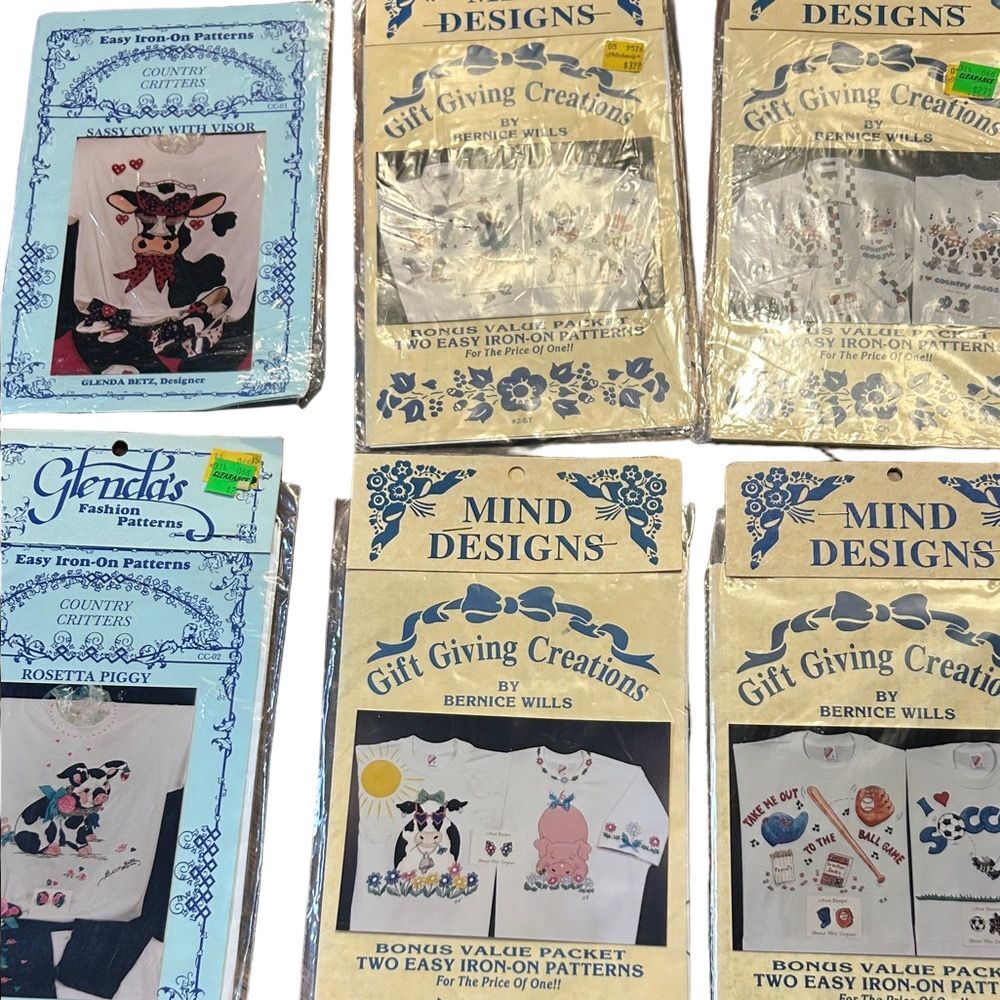 Kids Shirt Iron-On Patterns (6) box 16 #2